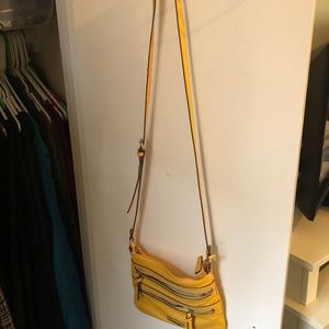 Yellow crossbody purse